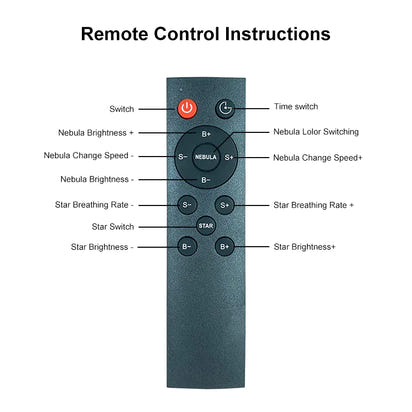 Astronaut Projector Galaxy Starry Sky Night Light Ocean Star LED Lamp